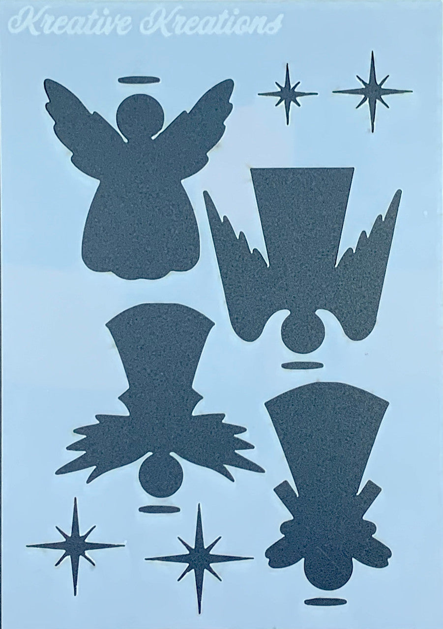 Heilige engelen 4 "x 6" stencil